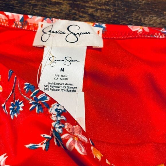 Jessica Simpson Women's Floral Print Swimsuit - Picture 6 of 8